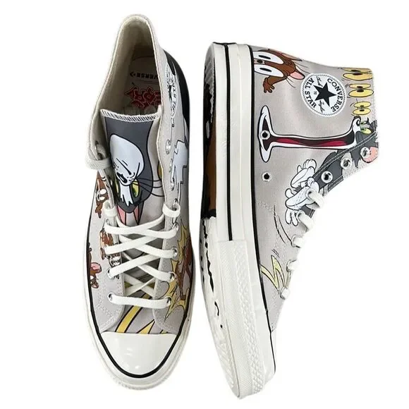 Converse x Tom and Jerry Chuck 70 Limited Edition Hightop Sneakers Shoes Size 13